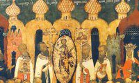 Изнесување на чесното дрво на Животворниот Крст Господов (1164)