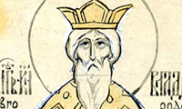Благоверен кнез Владимир Јарославич Новгородски, чудотворец (1052) и неговата мајка кнегиња Ана