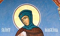 Преподобна Макрина, сестра на свети Василиј Велики (380)